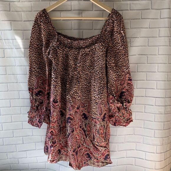 Anthro Maeve Miley Paisley Peasant Dress Size S - Picture 2 of 7